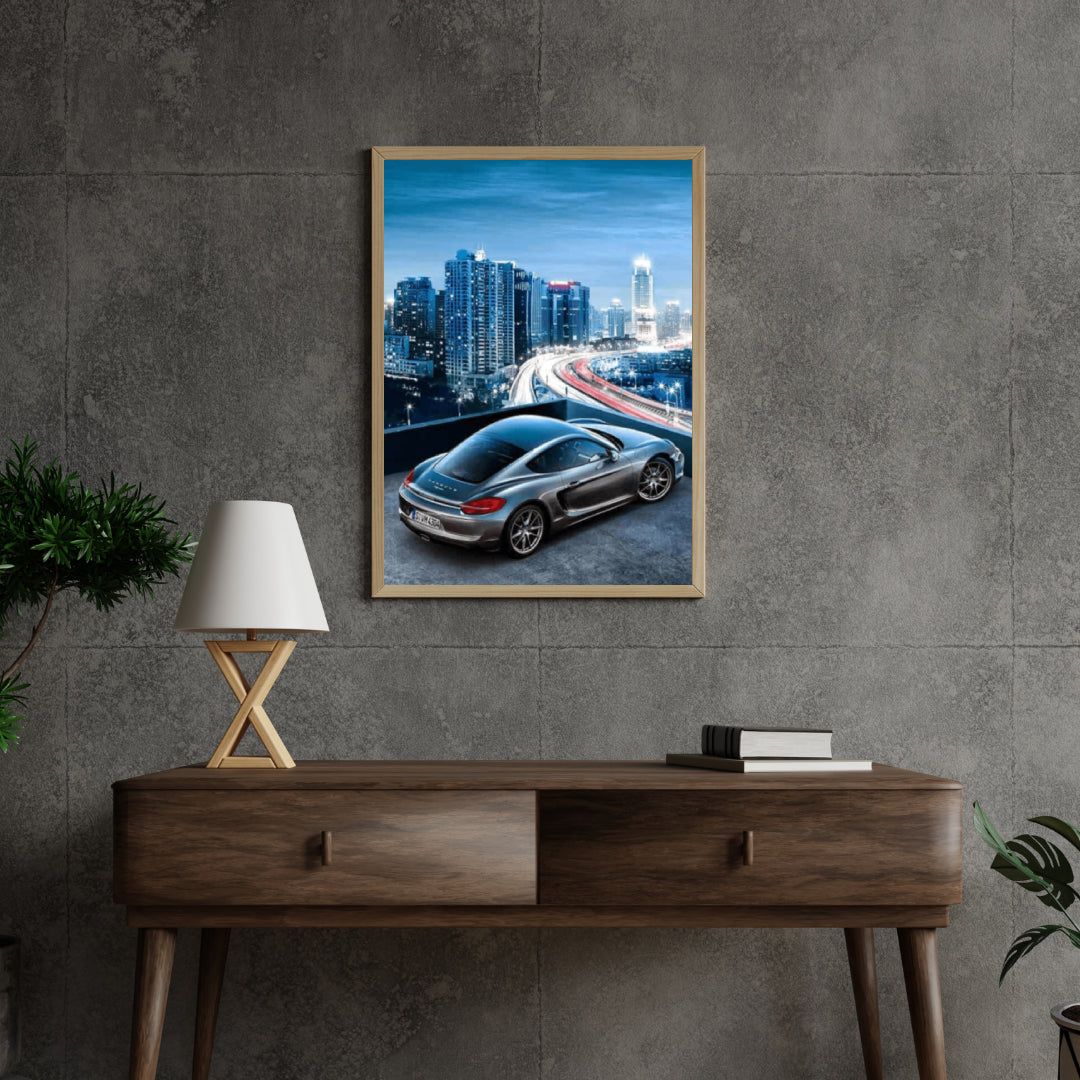 Diamond Painting Schneller Sportwagen in der Stadt - SEOS Shop ®