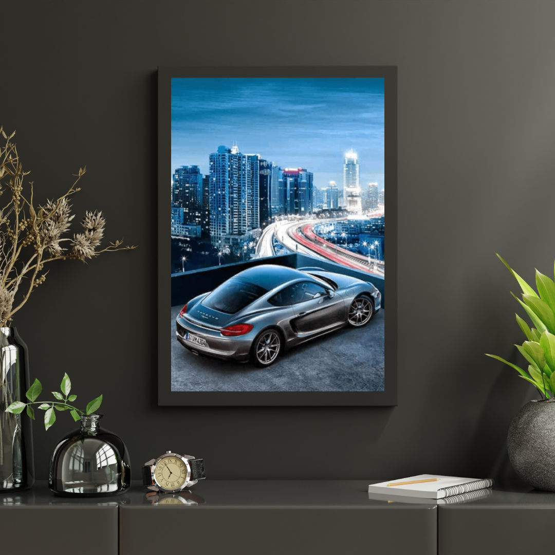 Diamond Painting Schneller Sportwagen in der Stadt - SEOS Shop ®