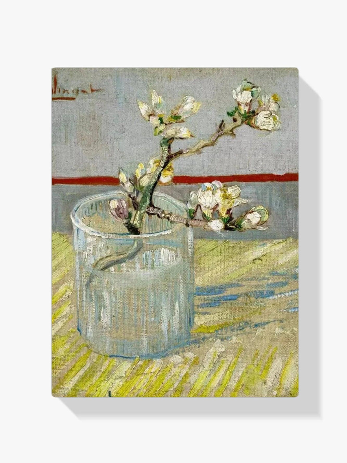 Diamond Painting Zweig einer blühenden Mandelblüte im Glas - SEOS Shop ®
