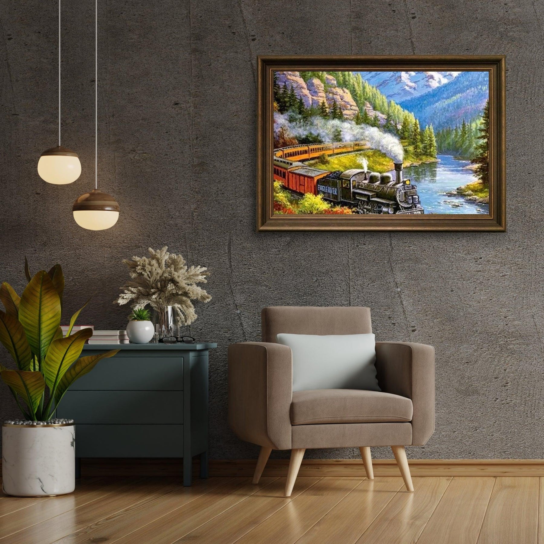 Diamond Painting Zug in Landschaft – SEOS Shop ®