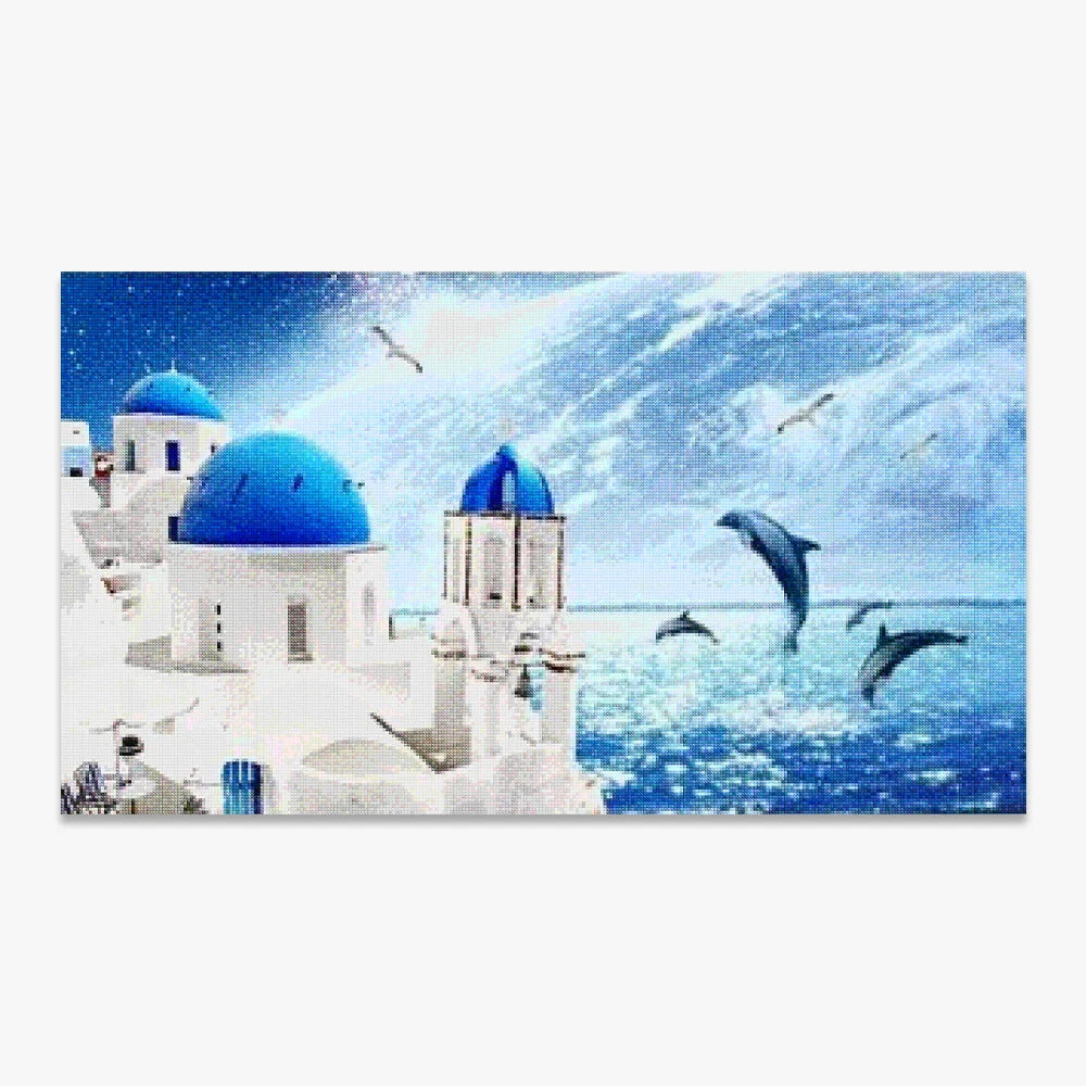 Delfine im Wasser | Großformat - Seos SHOP