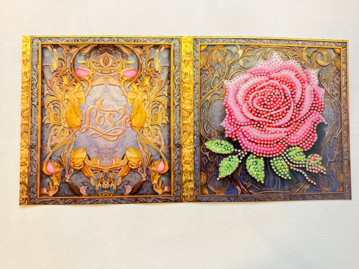 Grußkarte zum Diamantmalen – 12er-Set – inklusive Umschläge