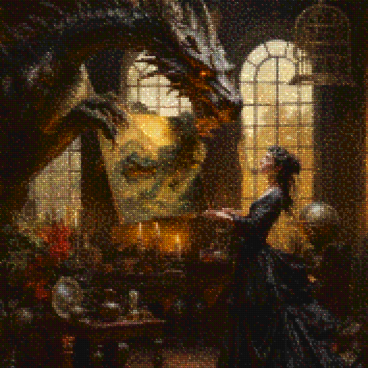 Diamond Painting - Drache und der Maler - SEOS Shop ®