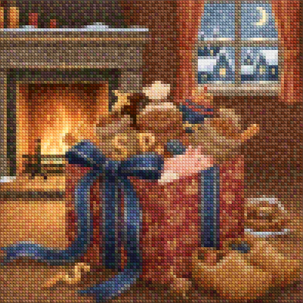 Mini-Diamantmalerei – Kirschen schwimmen