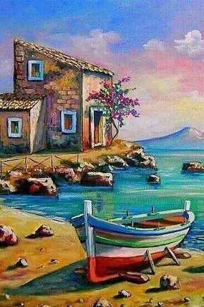 Diamantmalerei Schöner Hafen - SEOS Shop ®