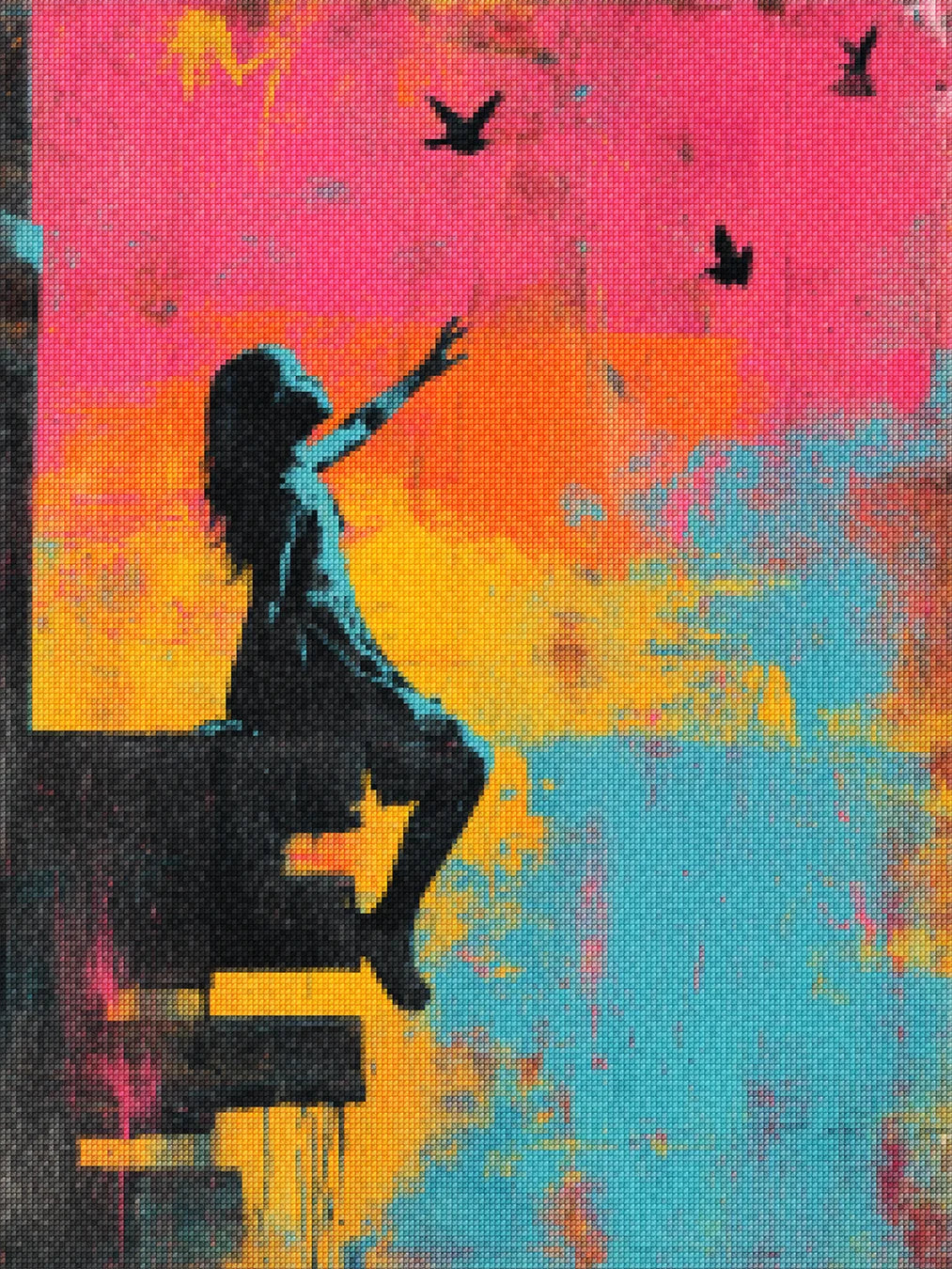 Diamantmalerei - Sommerfleck