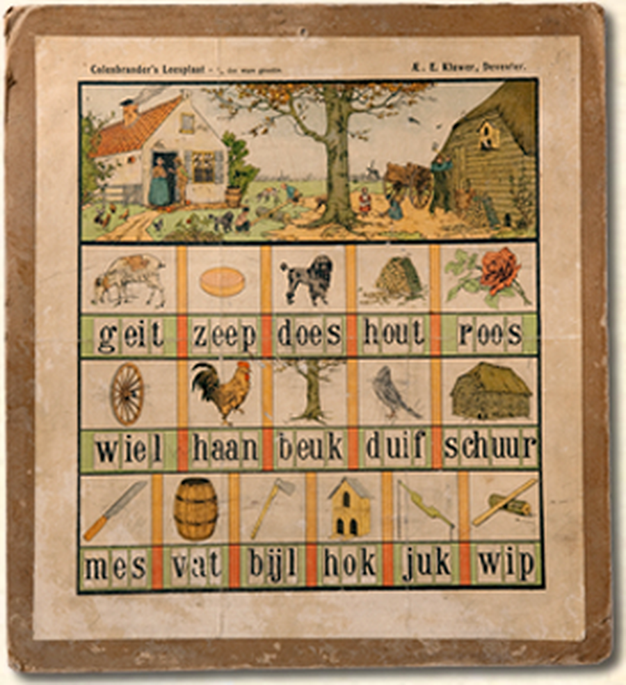 diamond painting leesplaat geit zeep does 1902 gebaseerd op J.H. Colenbrander uit omstreeks 1902