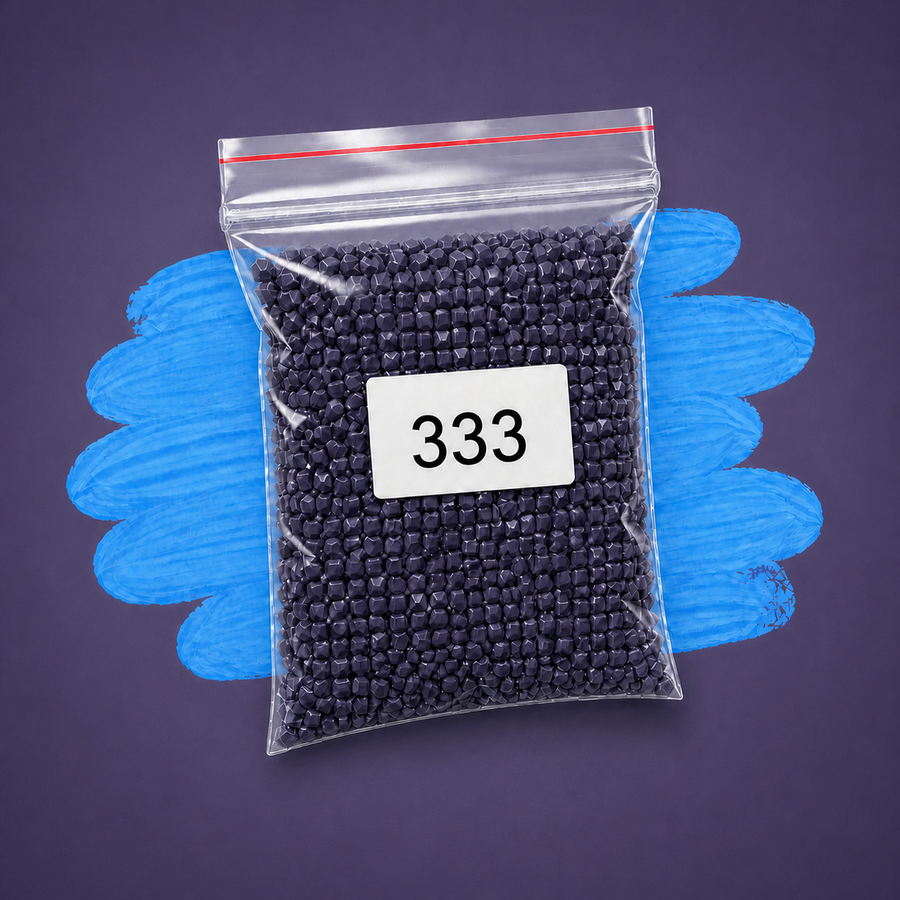 Zakje diamond-paintingsteentjes met kleurcode DMC 333
