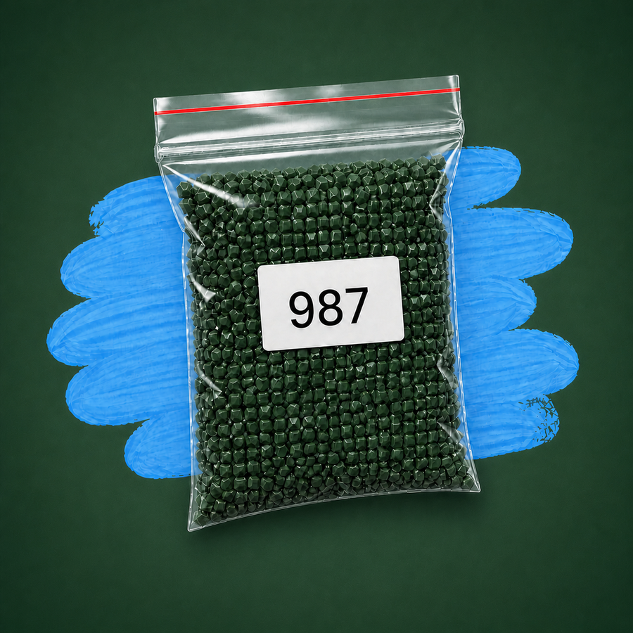 Zakje diamond-paintingsteentjes met kleurcode DMC 987