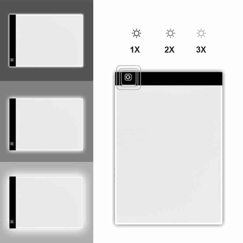 Diamond Painting A4 LED-Lichttisch - Dimmbar - 3 Stufen - SEOS Shop®