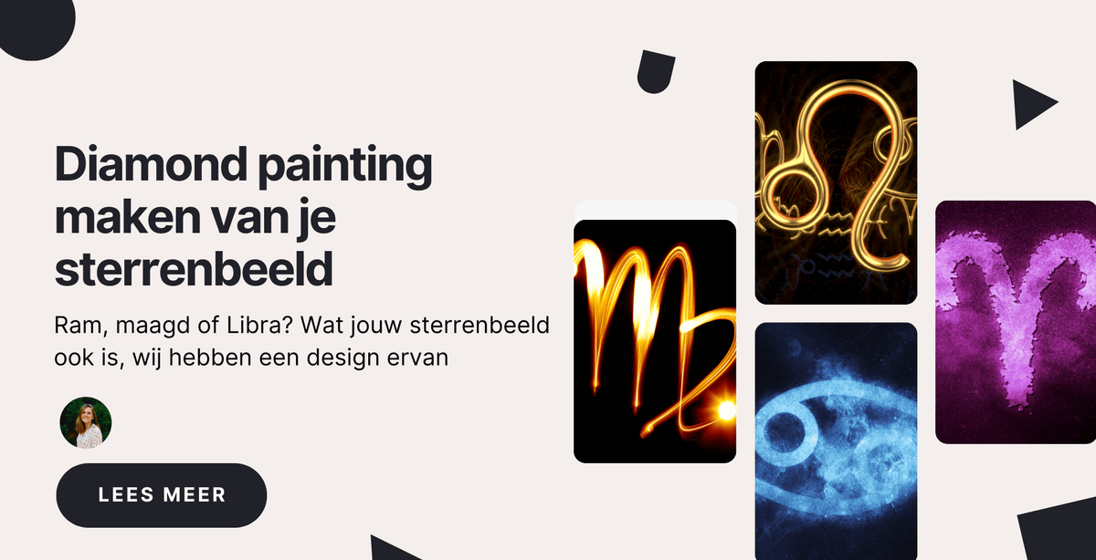 Diamond painting maken van je sterrenbeeld