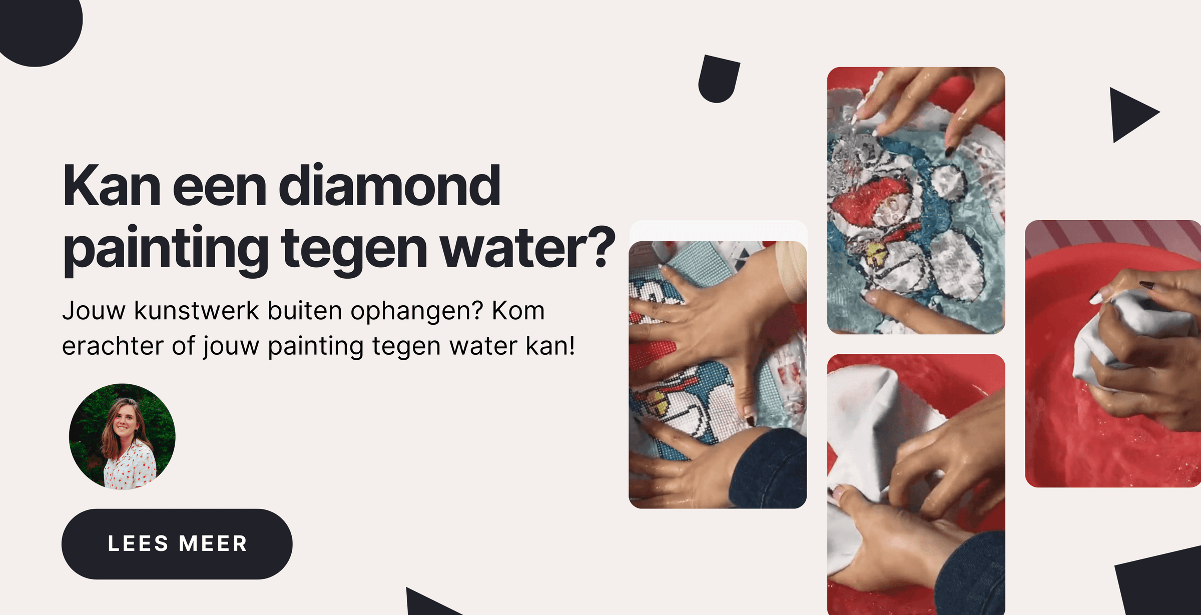 Kann ein Diamantgemälde Wasser standhalten?