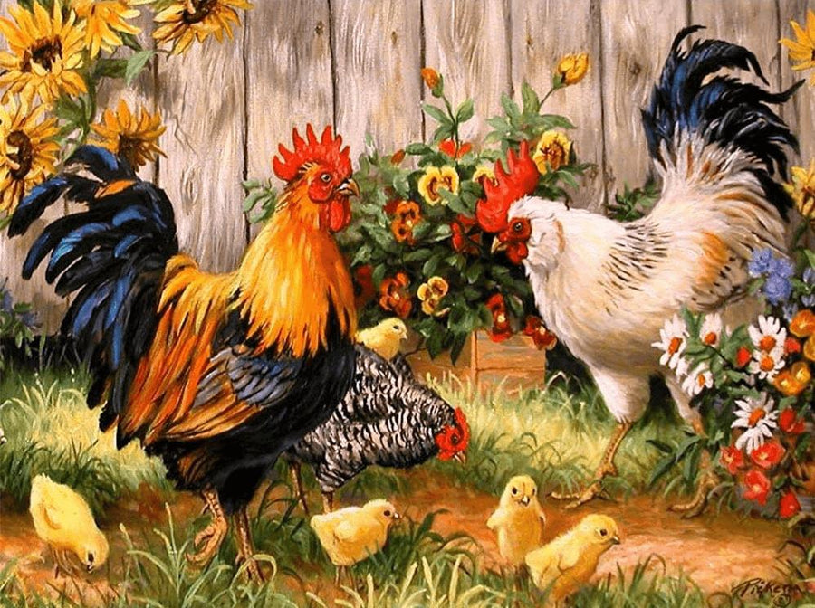 Diamond painting Boerderijdieren