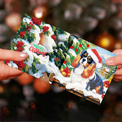 diamond painting 12 kerstkaarten - kerstavond set – afbeelding 7