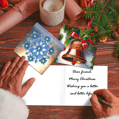 diamond painting 12 kerstkaarten - kerstmagie set – afbeelding 3