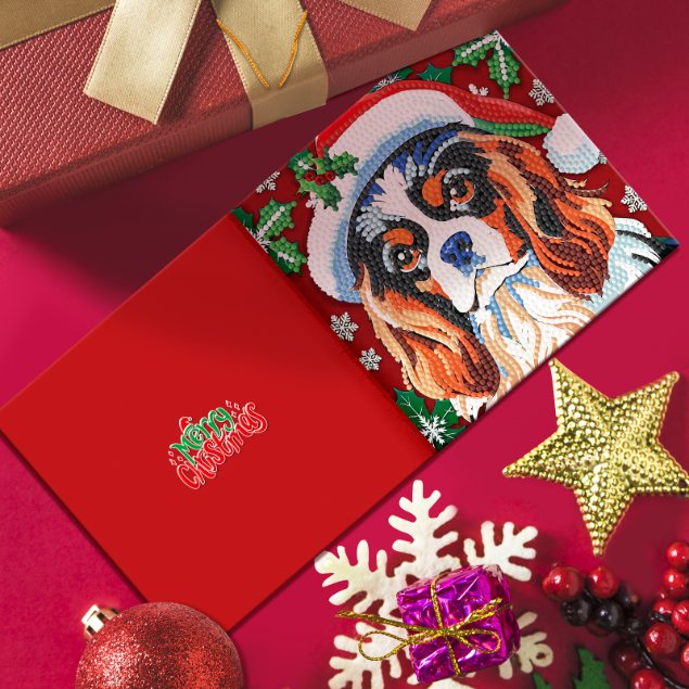 diamond painting 12 kerstkaarten - kerstmagie set – afbeelding 5