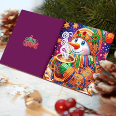 diamond painting 12 kerstkaarten - magische kerst set – afbeelding 6