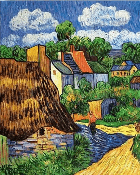 Diamond Painting Häuser in Auvers - SEOS Shop ®