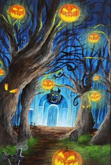 Diamantmalerei Halloween im Dschungel - SEOS Shop ®
