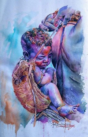 Diamantmalerei Afrikanische Mutter - SEOS Shop ®