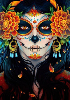 Diamantmalerei Totenkopf Frau - SEOS Shop ®