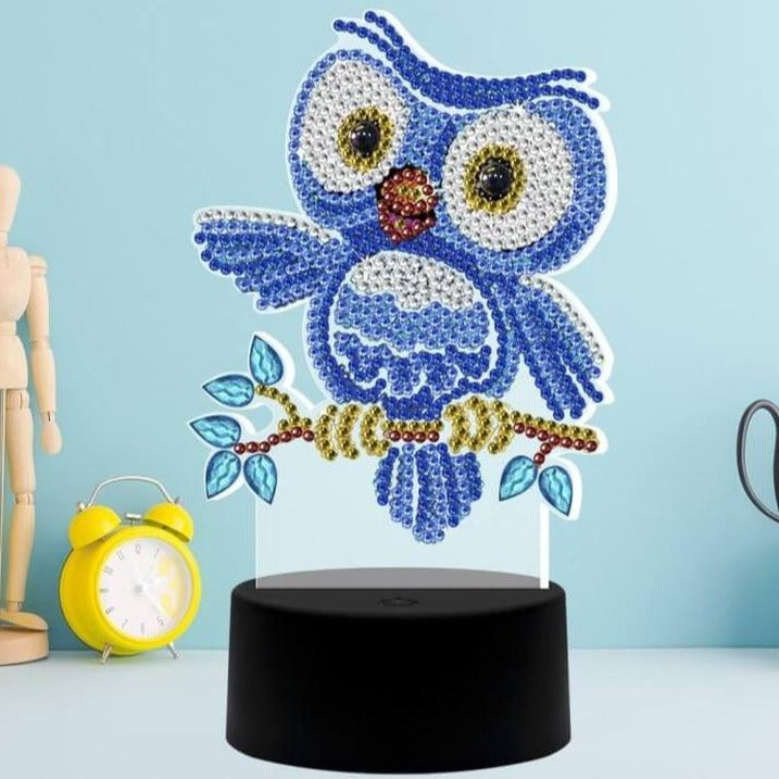 Diamond Painting 3D Lamp Uil – productweergave