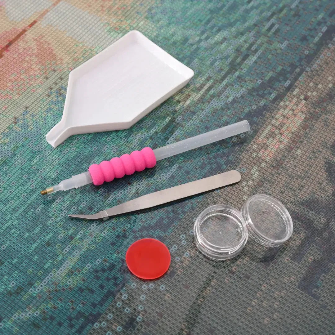 Diamond Painting Koeien Rood – productdetail 5
