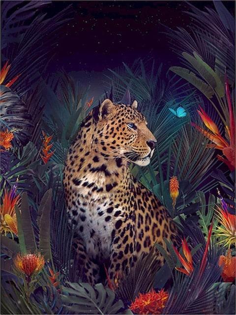 Diamond Painting Gepard mit Schmetterling - SEOS Shop ®