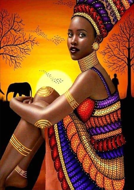 Diamantmalerei Afrikanische Frau - SEOS Shop ®