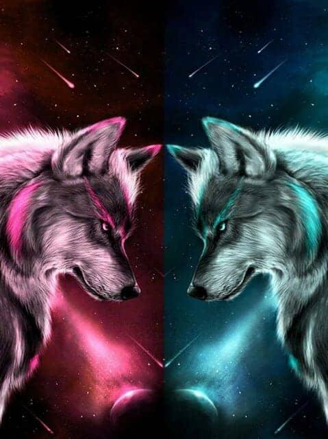 Diamond Painting Wolf Love - SEOS Shop ®