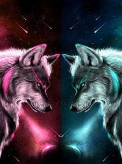 Diamond Painting Wolf Love - SEOS Shop ®