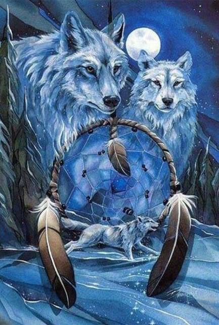 Diamond Painting Wölfe Traumfänger - SEOS Shop ®