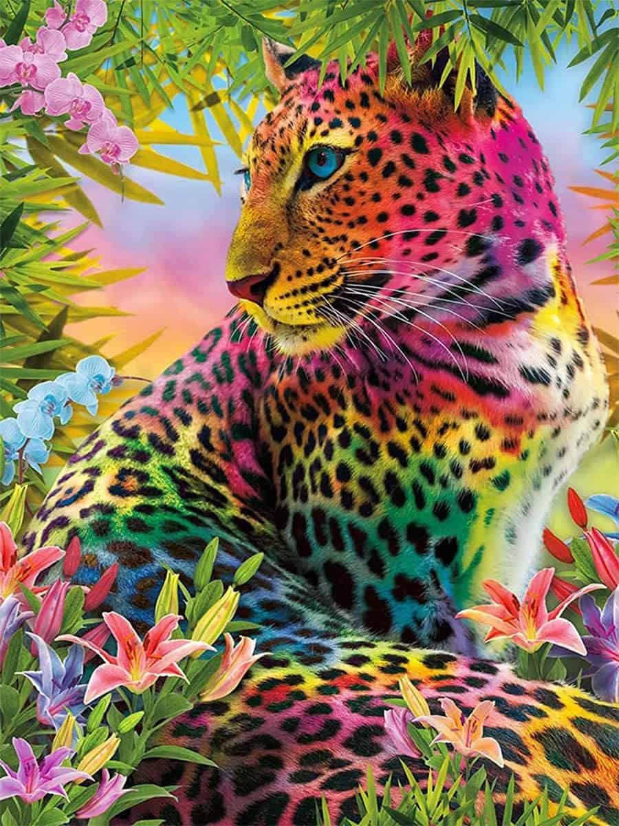 Diamond Painting Leopard farbig - SEOS Shop ®