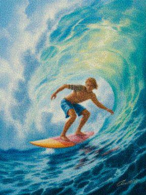 Diamantmalerei – Oberseite der Locke