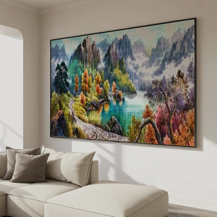 Berge Meer Diamond Painting | Große Format - SEOS SHOP