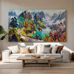 Berge Meer Diamond Painting | Große Format - SEOS SHOP