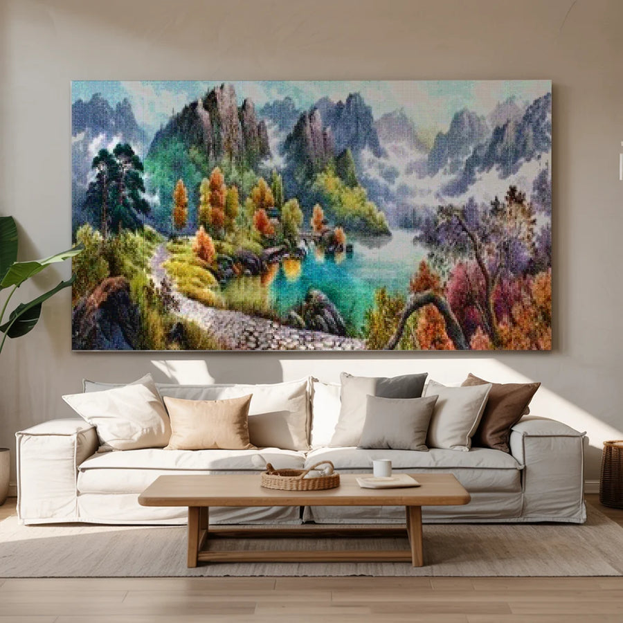 Berge Meer Diamond Painting | Große Format - SEOS SHOP