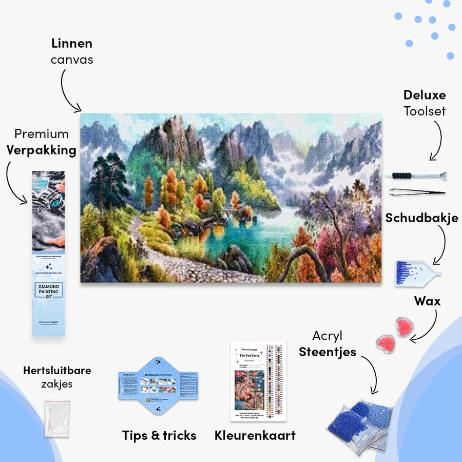 Berge Meer Diamond Painting | Große Format - SEOS SHOP
