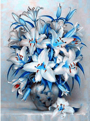 Diamantmalerei Blaue Blumen - SEOS Shop ®