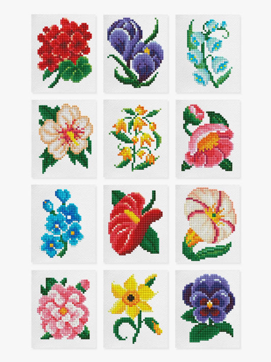 Mini-Meisterwerke – Blumen 2.0 (12er-Set)