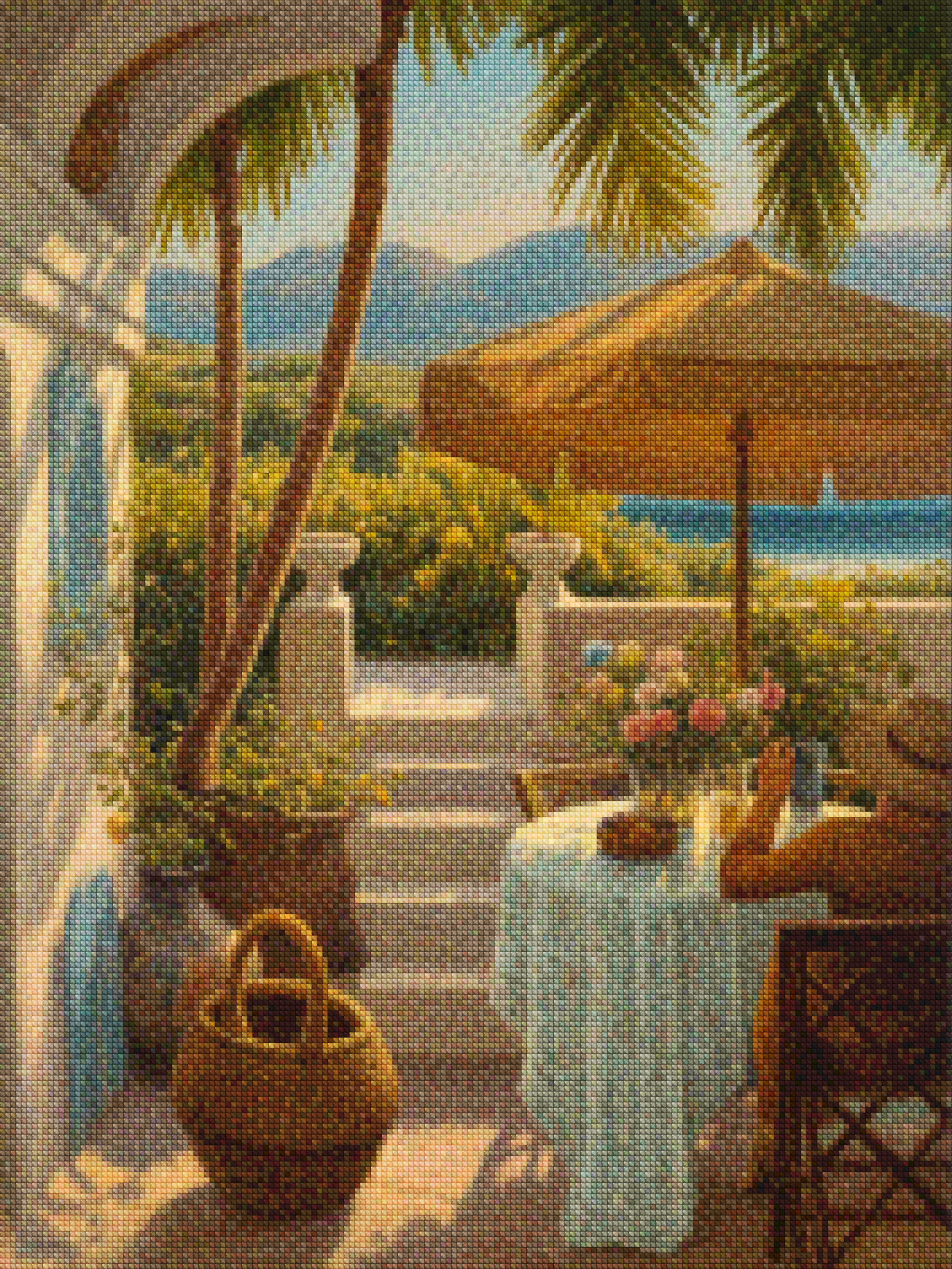 Diamantmalerei – Funkelnder Ballunfall