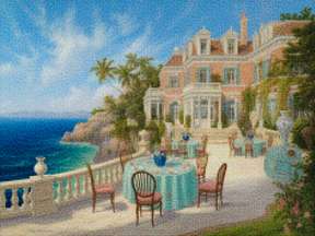 Diamantmalerei - Küstentraumlandschaft