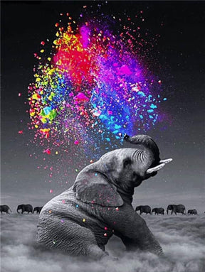 Diamantmalerei Bunter Elefant - SEOS Shop ®