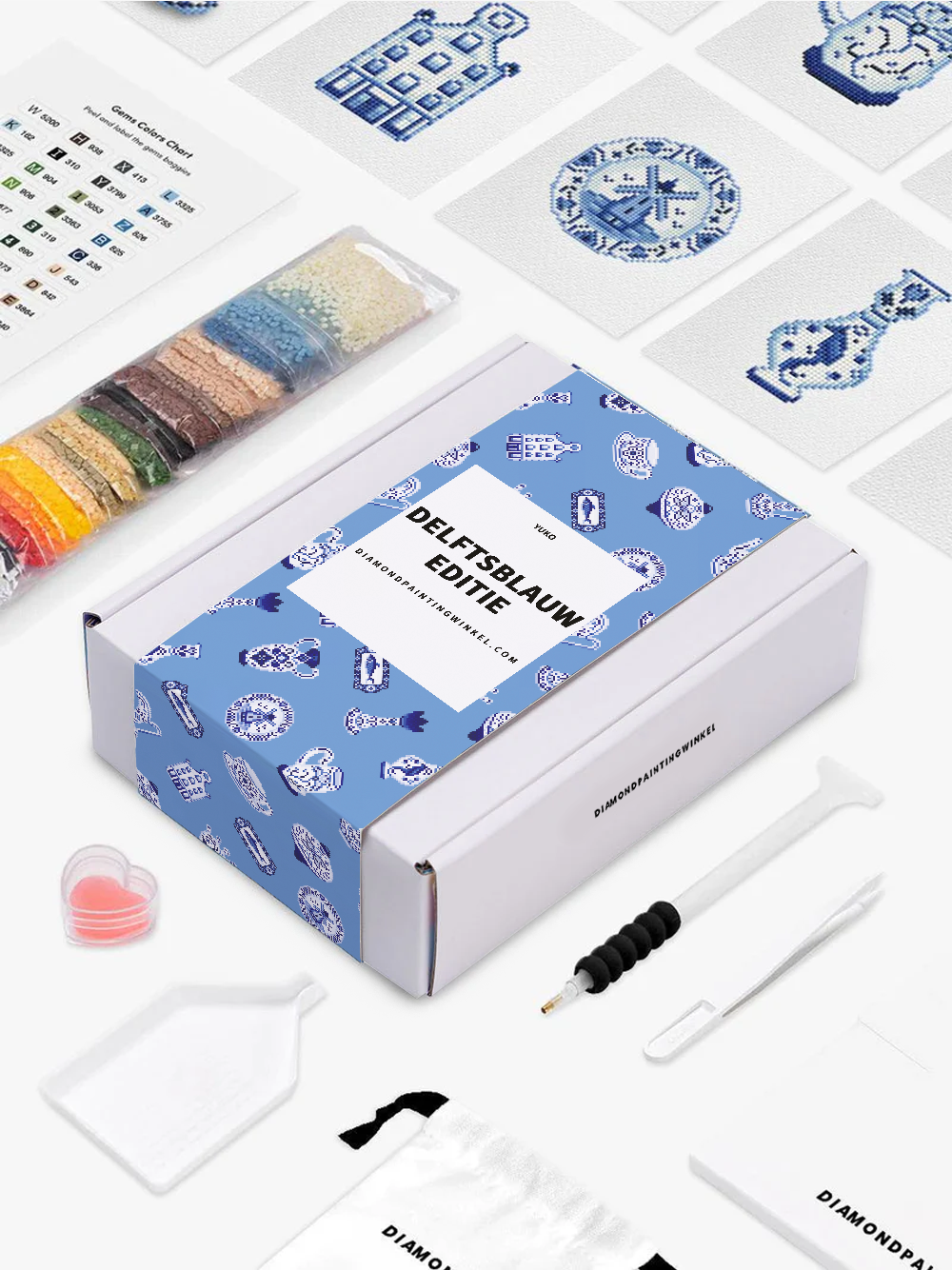 Mini-Meisterwerke – Delfter Blau-Edition (12er-Set)