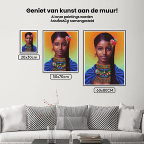 Diamantmalerei Afrikanisches schönes Mädchen - SEOS Shop ®