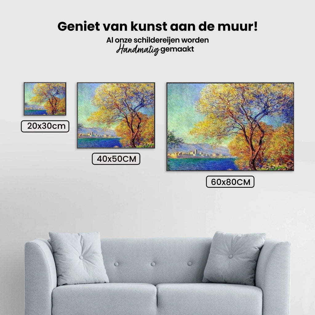 Diamond Painting Antibes von den Salis-Gärten aus gesehen - SEOS Shop ®