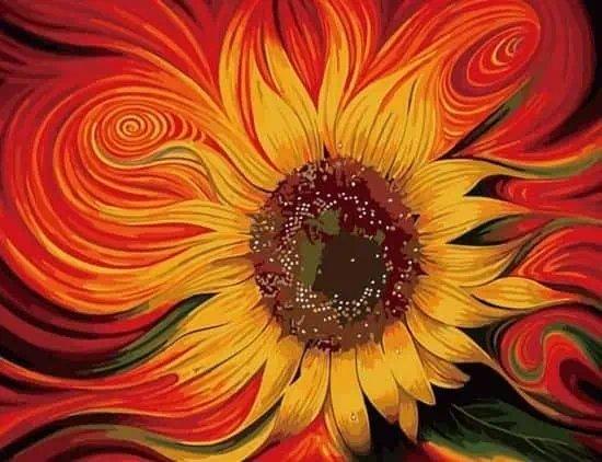 Diamantmalerei Künstlerische Sonnenblume - SEOS Shop ®
