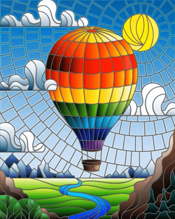 Diamantmalerei - Ballonfahrt - SEOS Shop ®