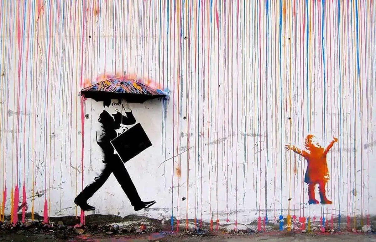 Diamond Painting Banksy – Regen der Farben - SEOS Shop ®