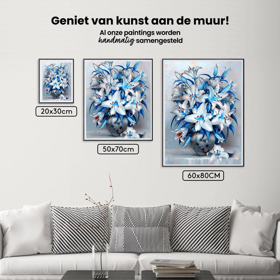 Diamantmalerei Blaue Blumen - SEOS Shop ®